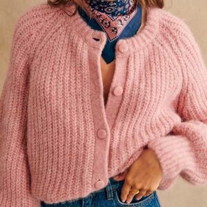 Sézane pink Emile sweater